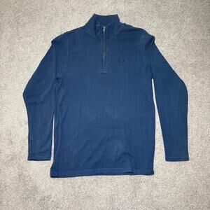 Oakley Mens Blue Quarter Zip Pullover Regular Fit M Sweatshirt